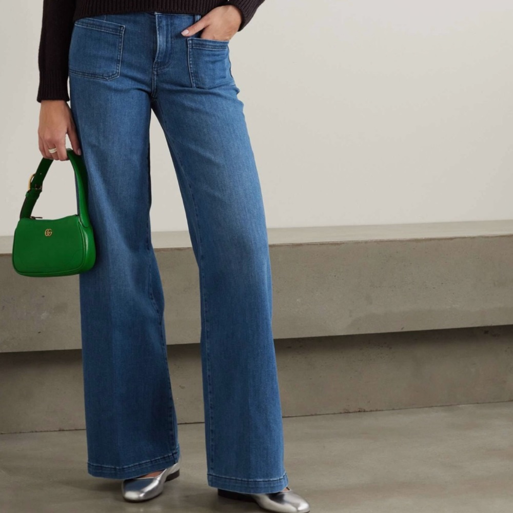 Frame high rise flare denim jeans
